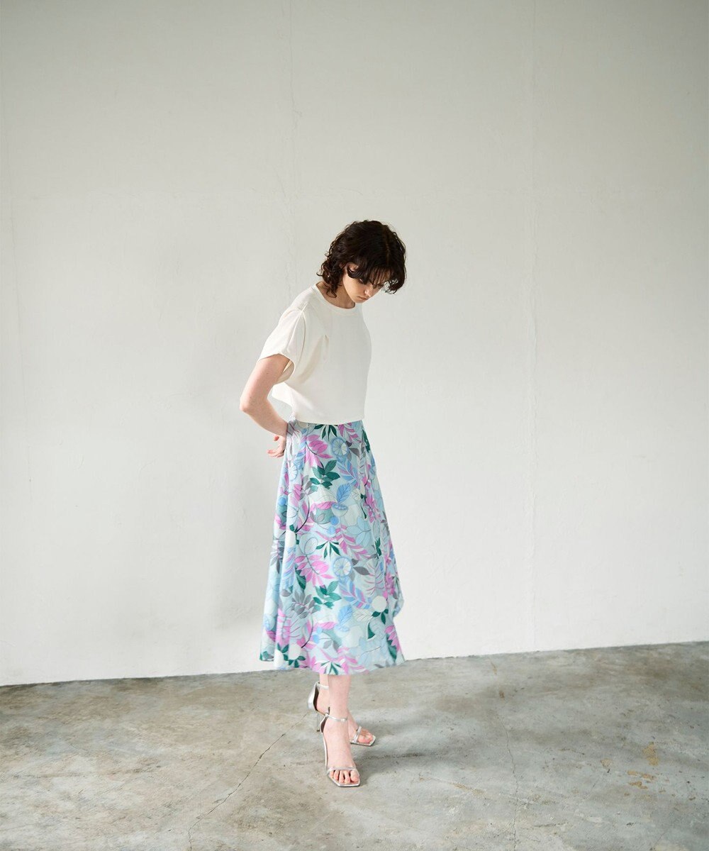 GRACE CONTINENTAL フルーツ刺繍フレアスカート 