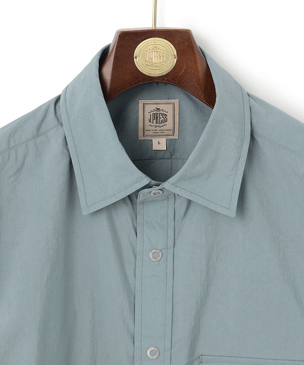 J.PRESS MEN ナイロンリップレギュラーカラー シャツブルゾン 