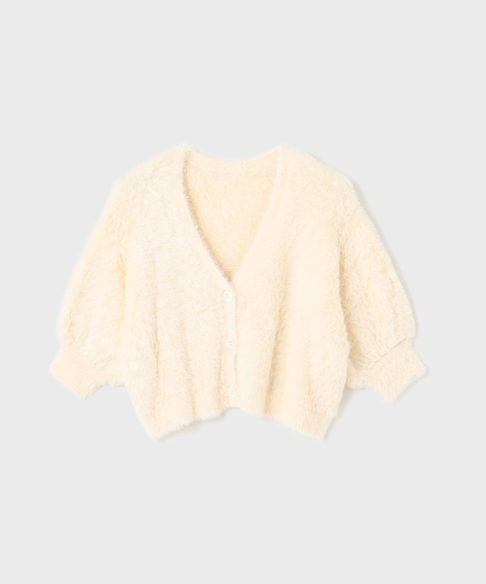 GRACE CONTINENTAL フェザースリーブニットカーディガン 