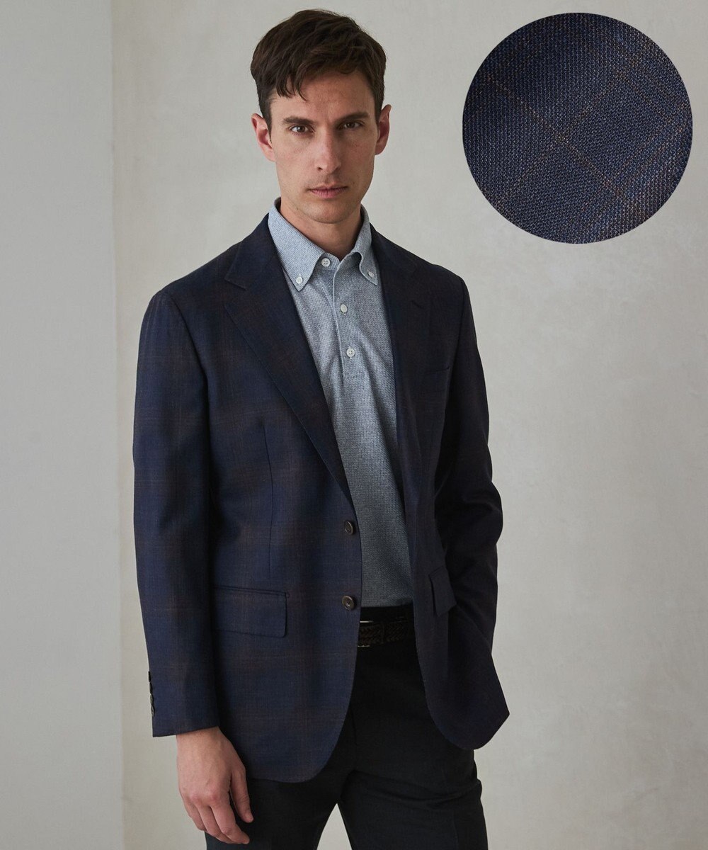 GOTAIRIKU 【REDA】TIMELESS HARMONY ジャケット_ネイビー×ブラウン 