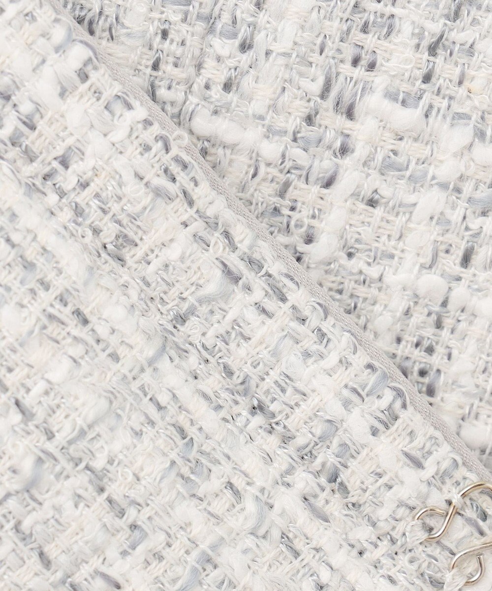 J.PRESS LADIES ファンシーツイード ノーカラー ジャケット 