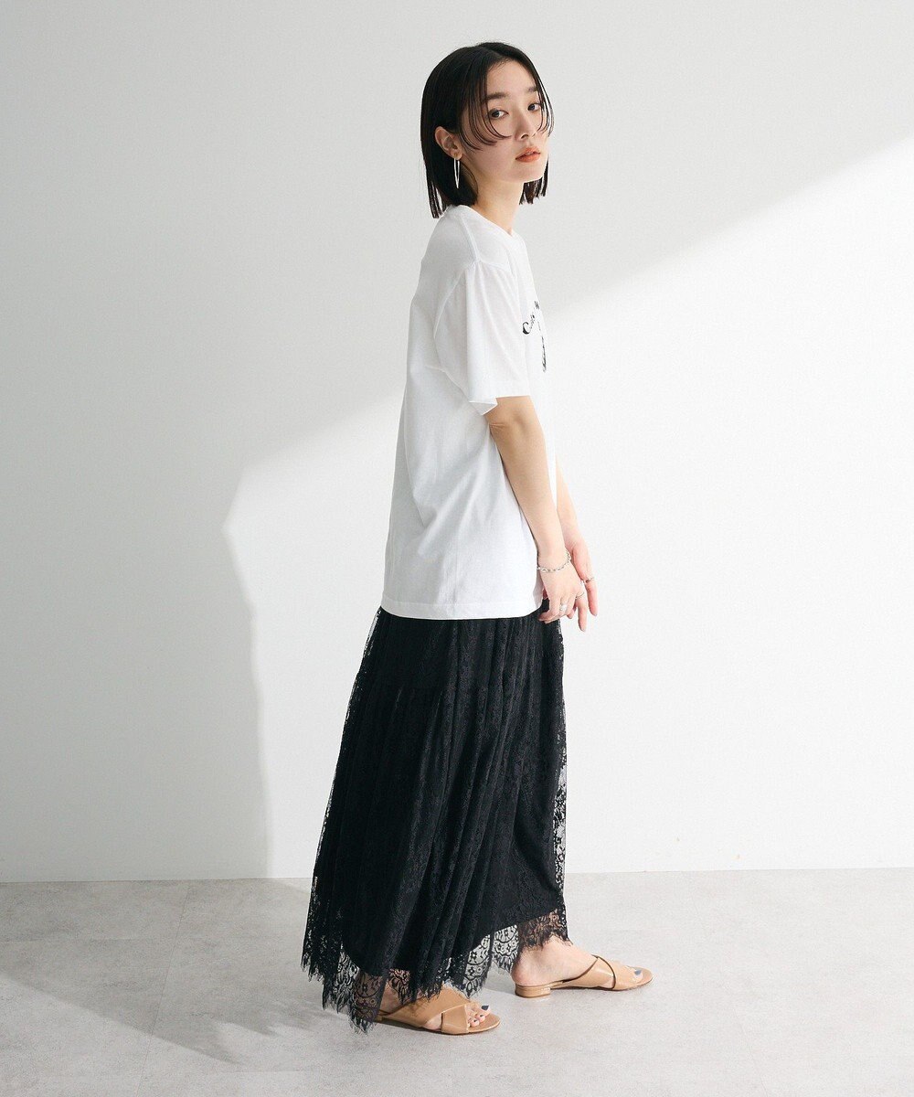 Green Parks ・ＥＬＥＮＣＡＲＥ　ＤＵＥ　レースティアードスカート 