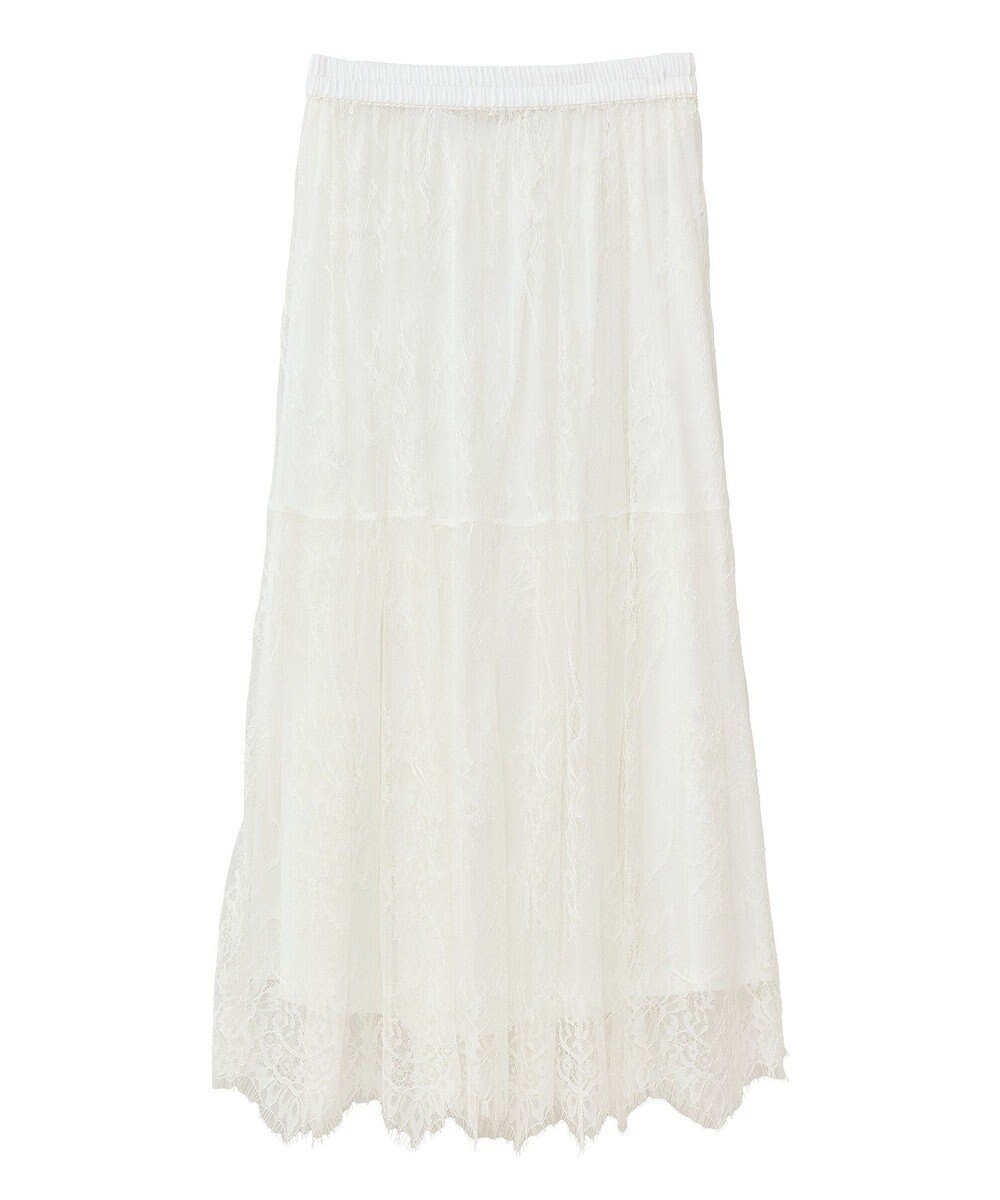 Green Parks ・ＥＬＥＮＣＡＲＥ　ＤＵＥ　レースティアードスカート 