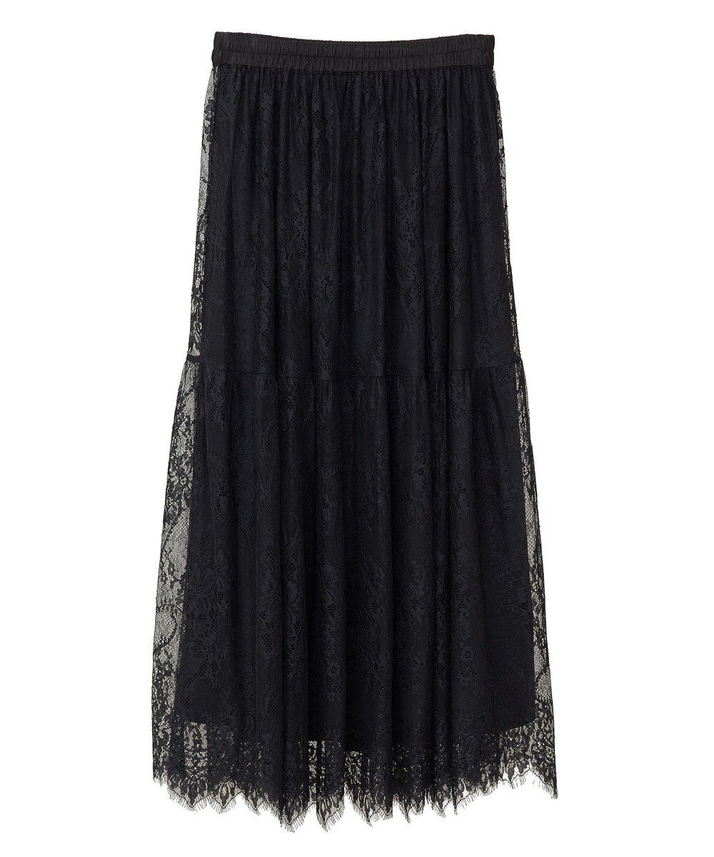 Green Parks ・ＥＬＥＮＣＡＲＥ　ＤＵＥ　レースティアードスカート 