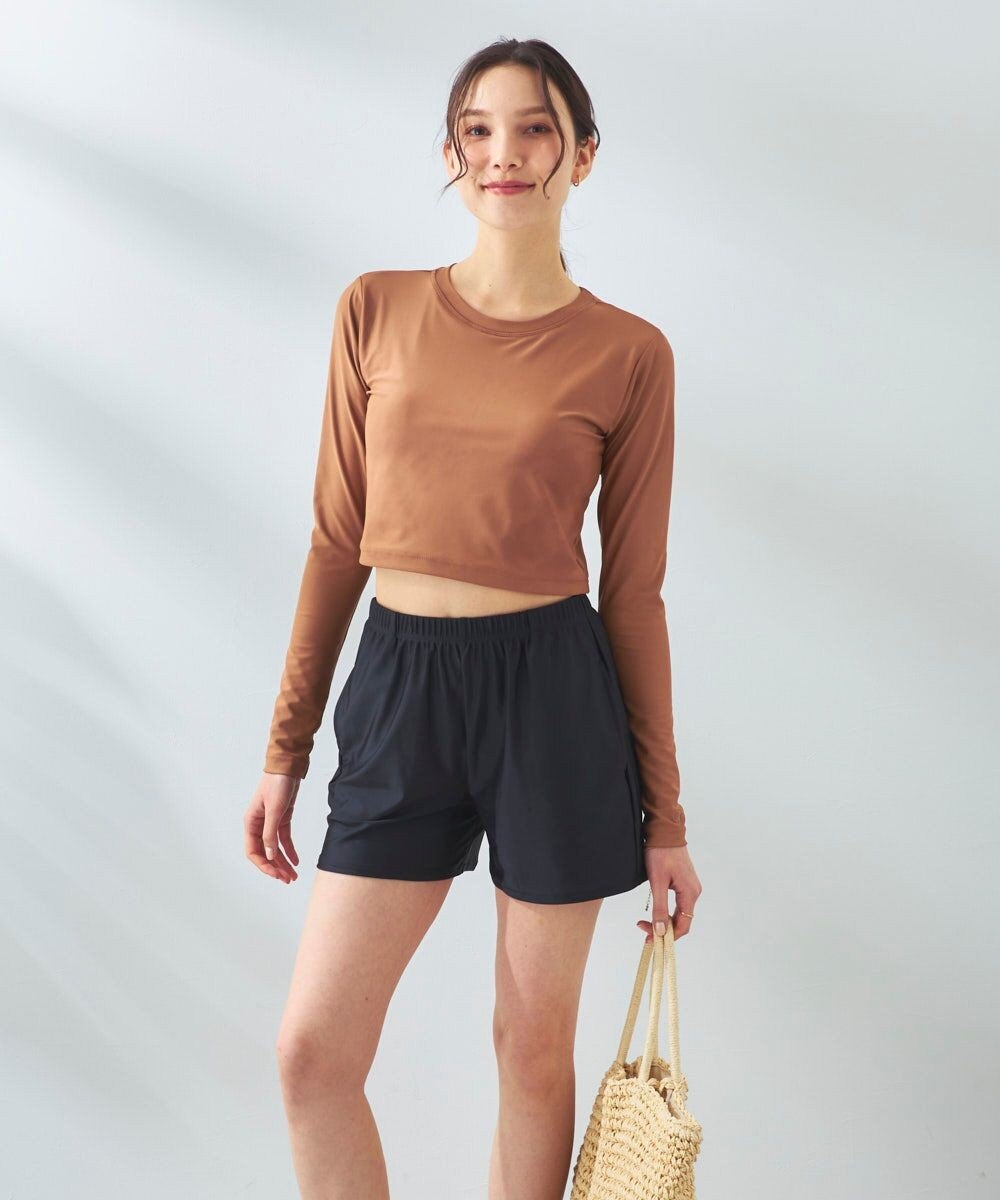 OP／FILA 【Ocean Pacific】カップ付きラッシュガード　水着3点セット 