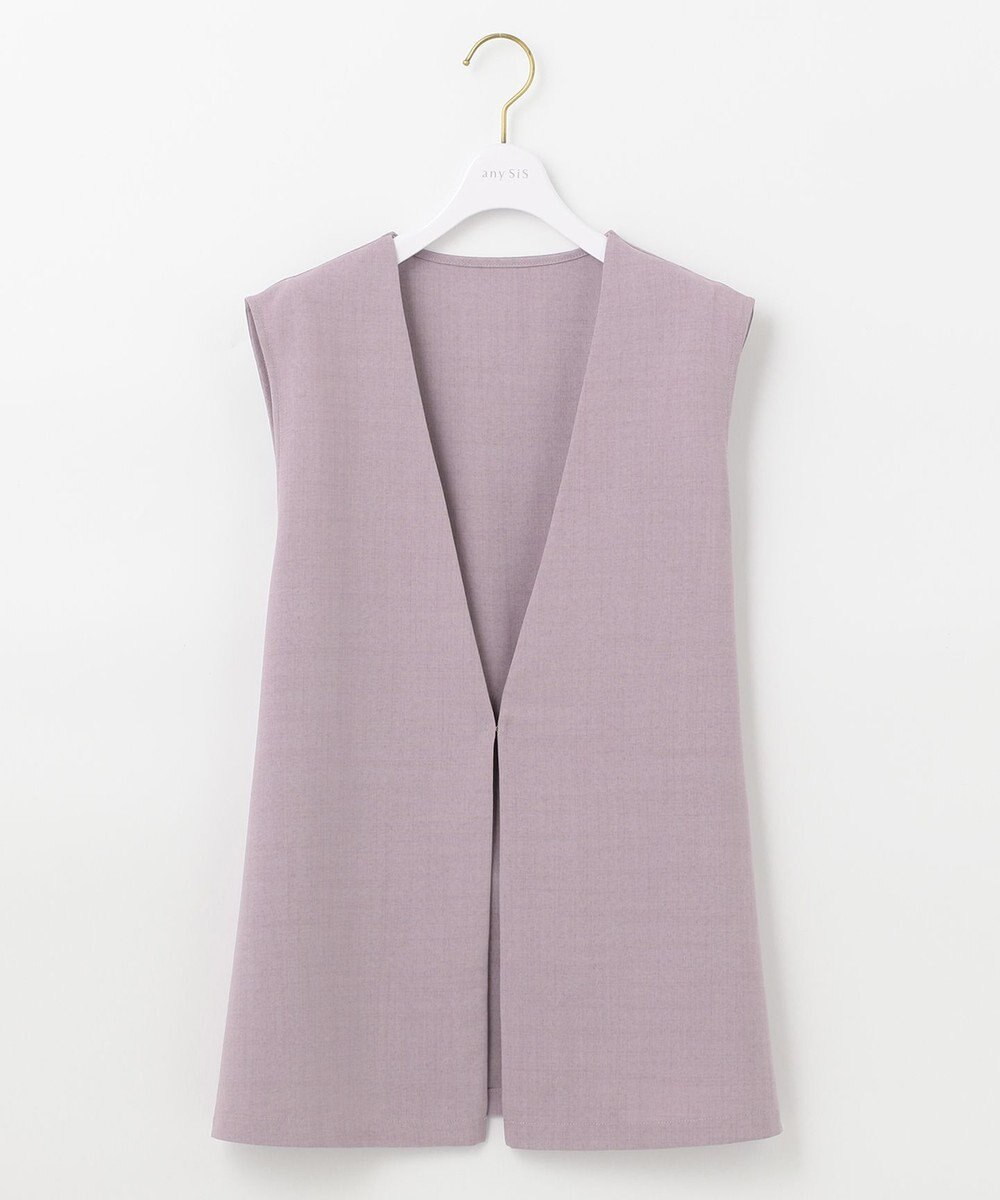 ANY SIS 【セットアップ対応】リネンライク ジレ 
