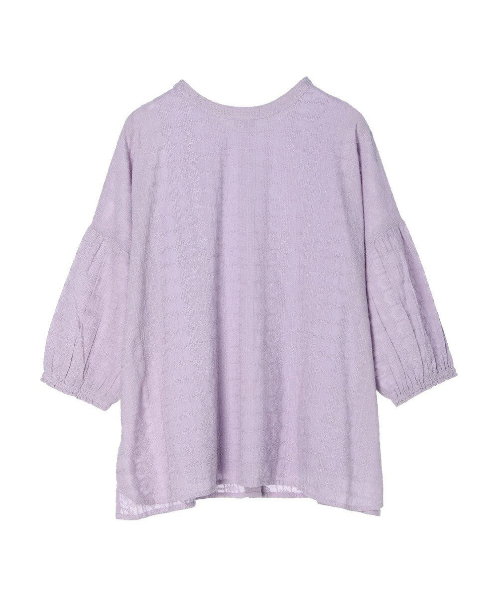 Green Parks インド綿 SET２点 刺繍７分丈ブラウス＋タンクトップ 