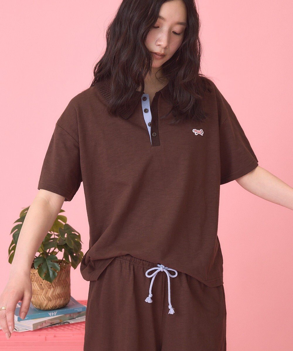 AMERICAN HOLIC 【PENNEY'S】配色ポロ+ショートパンツ 