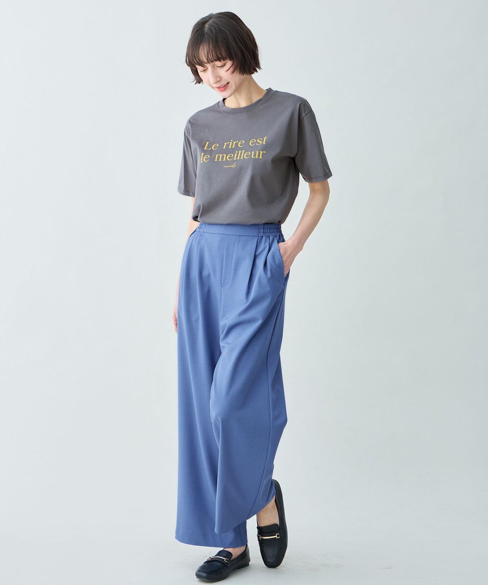 ANY アソートロゴラウンドヘムTシャツ 