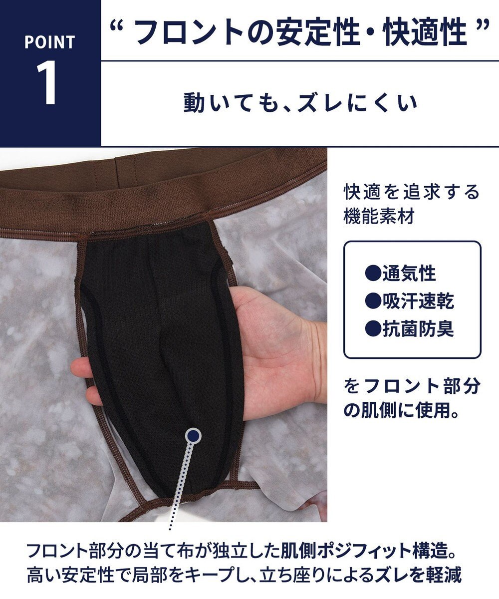 WACOAL MEN WACOAL MEN ボクサーパンツ 【気持ちいいパンツ】 動いてもズレにくい フロントの安定性・快適性 フリーなカッティング（裾部分） なめらかな肌ざわり 前閉じ 下着 WT3429 /ワコールメン 