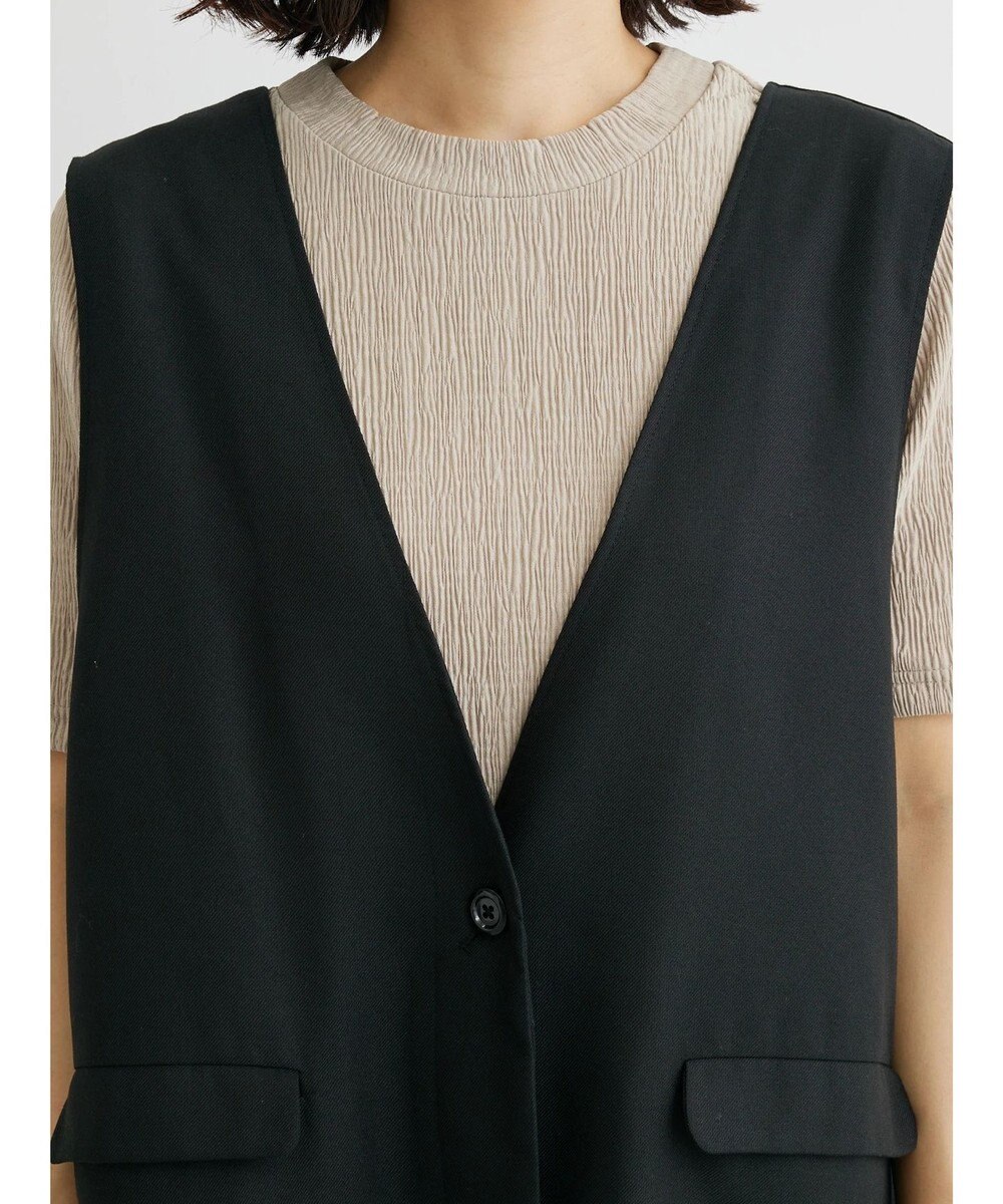 Green Parks ジレにもなる２ｗａｙＶネックジャンスカ 