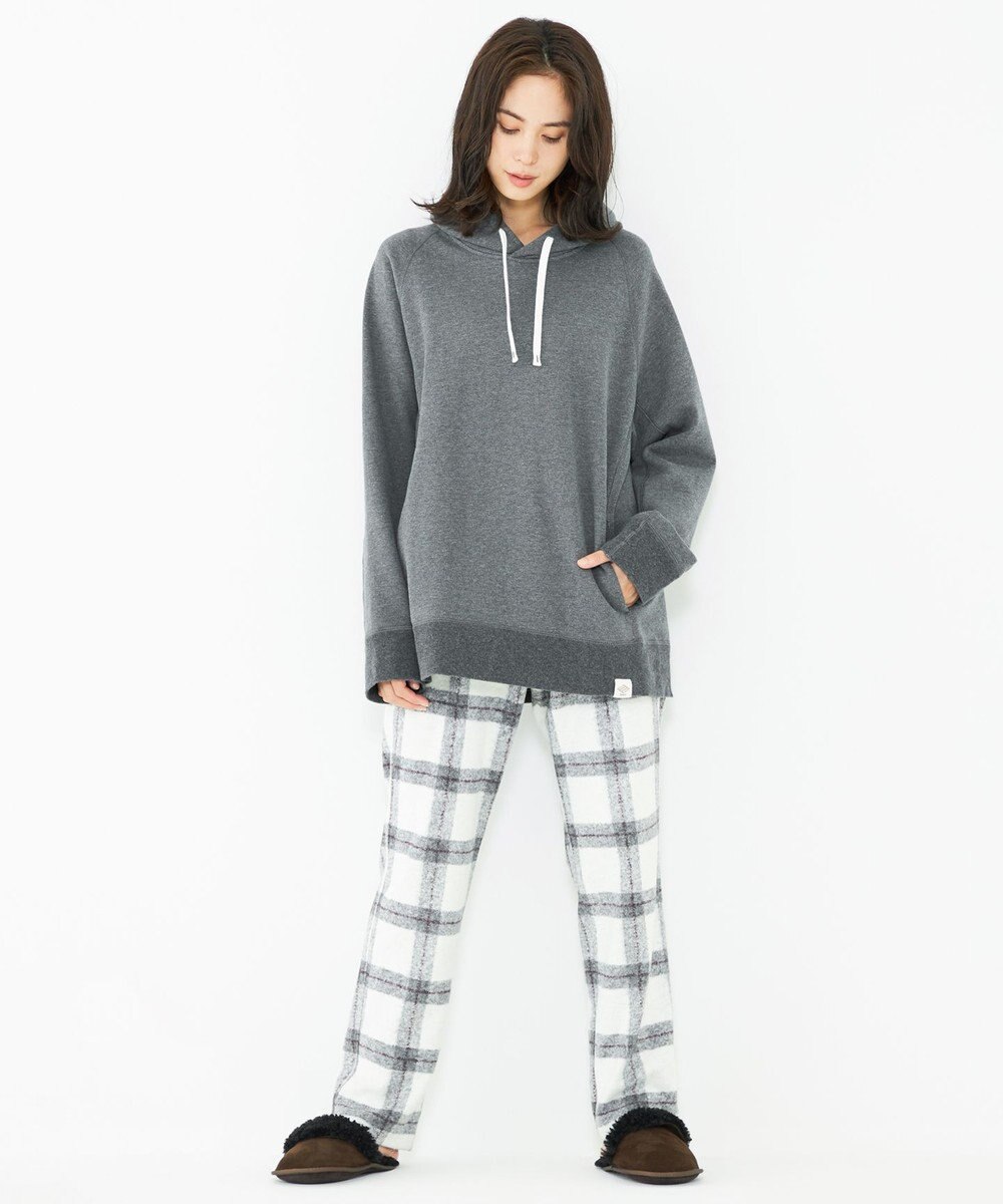 JOSEPH ABBOUD MOUNTAIN 【SPACE／UNISEX】フランネルジャージーブロック パンツ 