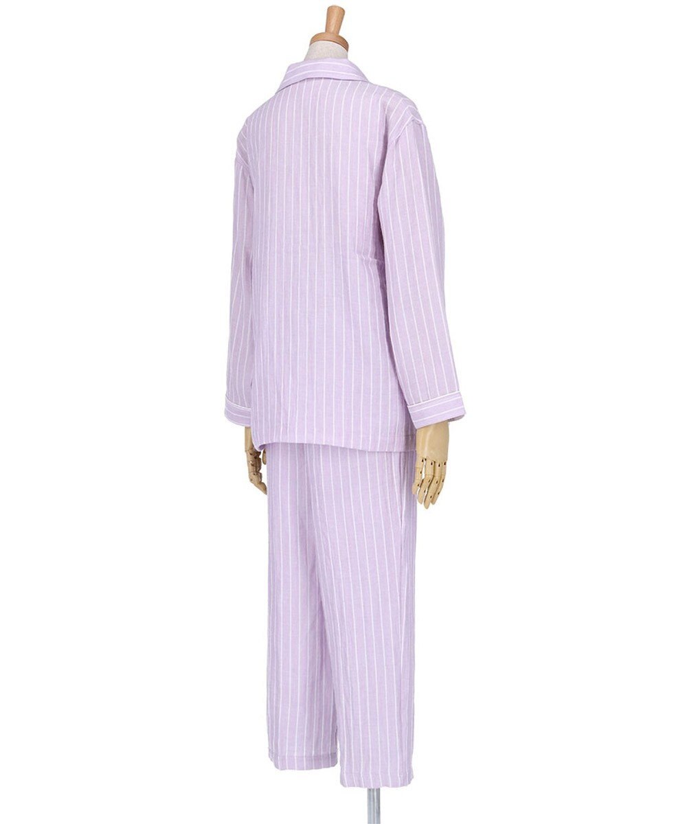 ワコール／睡眠科学 パジャマ 長袖 長ズボン 綿100%(本体) 二重ガーゼ 通気性 上下セット 前開き YDX570 睡眠科学／ワコール 