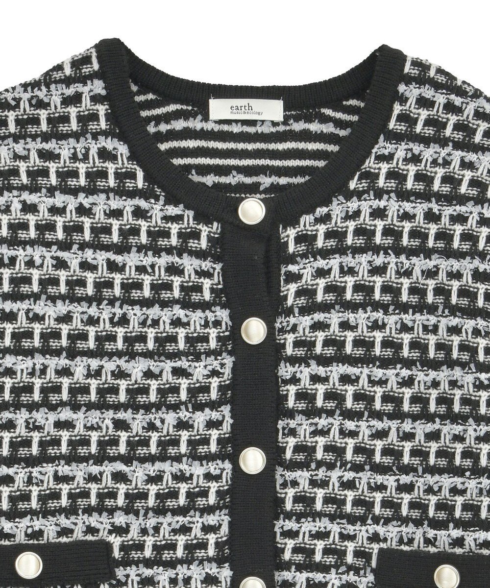 earth music&ecology ニットツイードジャケット 