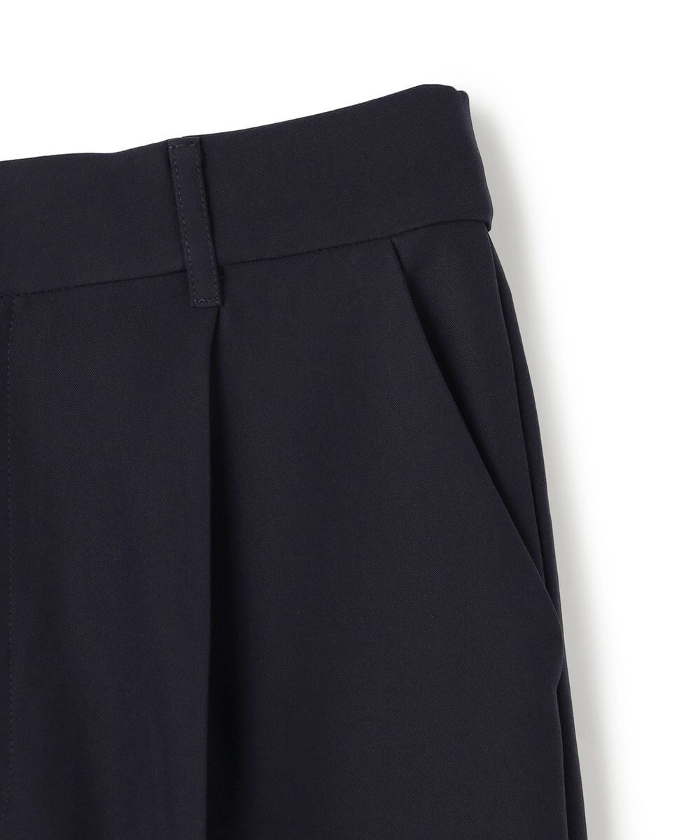 UNFILO 【ウエストゴム/セレモニー】ドライダブルクロス タックテーパードパンツ 
