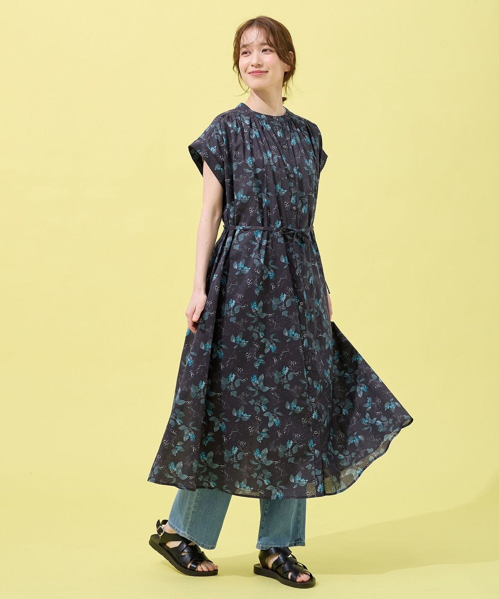 ANY 【手洗い可能】レトロギャザーワンピース 