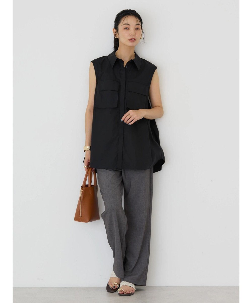 AMERICAN HOLIC ノースリーブＷポケットシャツ 