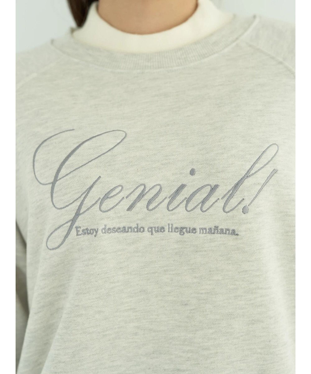 earth music&ecology 裏毛ロゴチュニック 