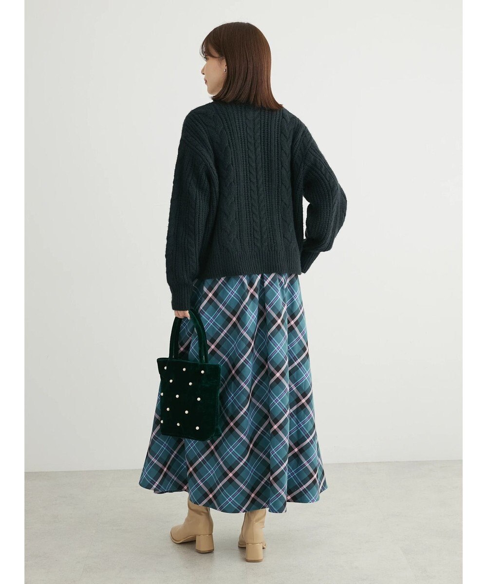 Green Parks ・Ｐｅｔｉｔ　Ｆｌｅｕｒ　バイヤスチェックフレアスカート 