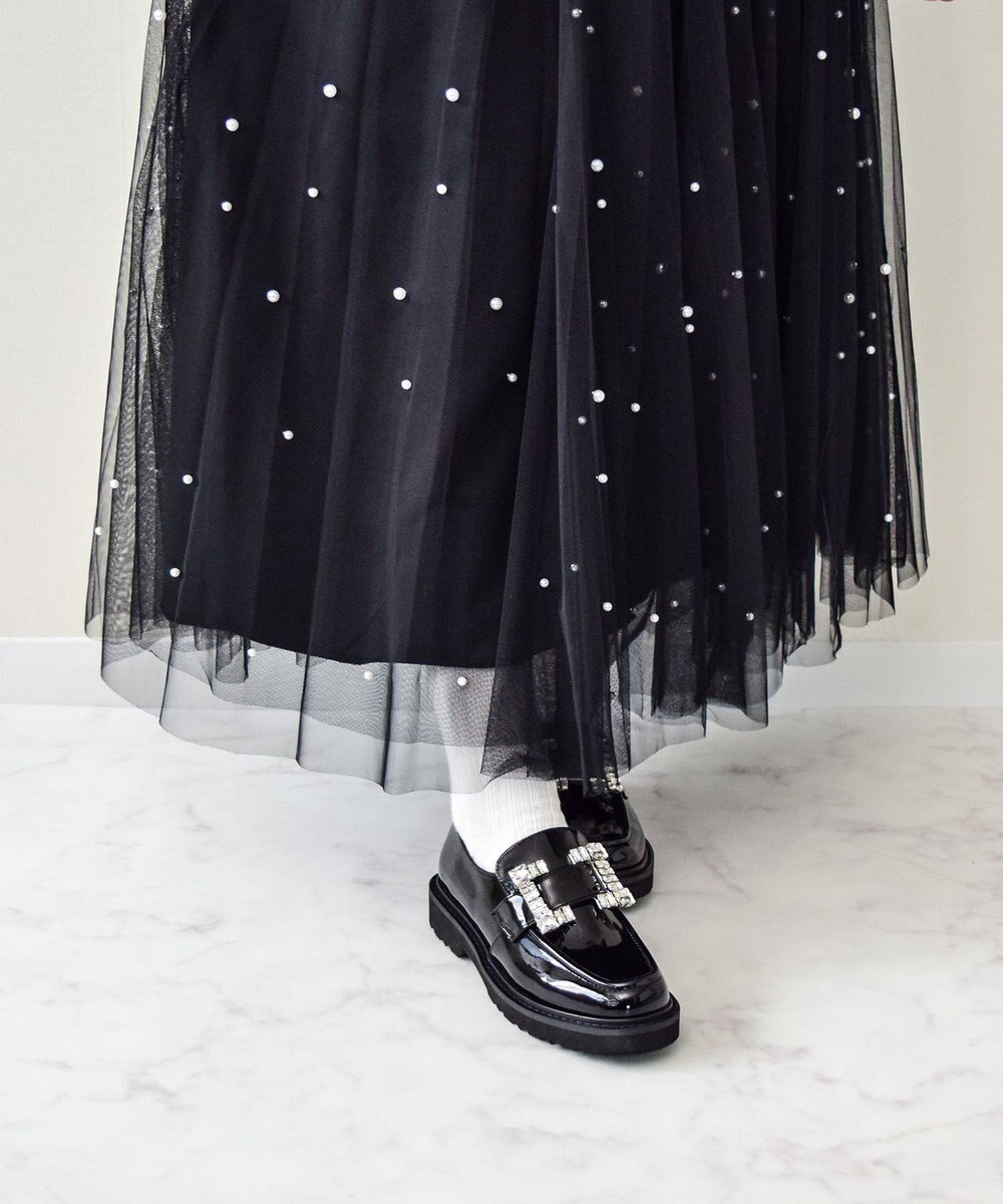 Bridget Birkin 【Bridget Birkin】スクエアビジューローファー 