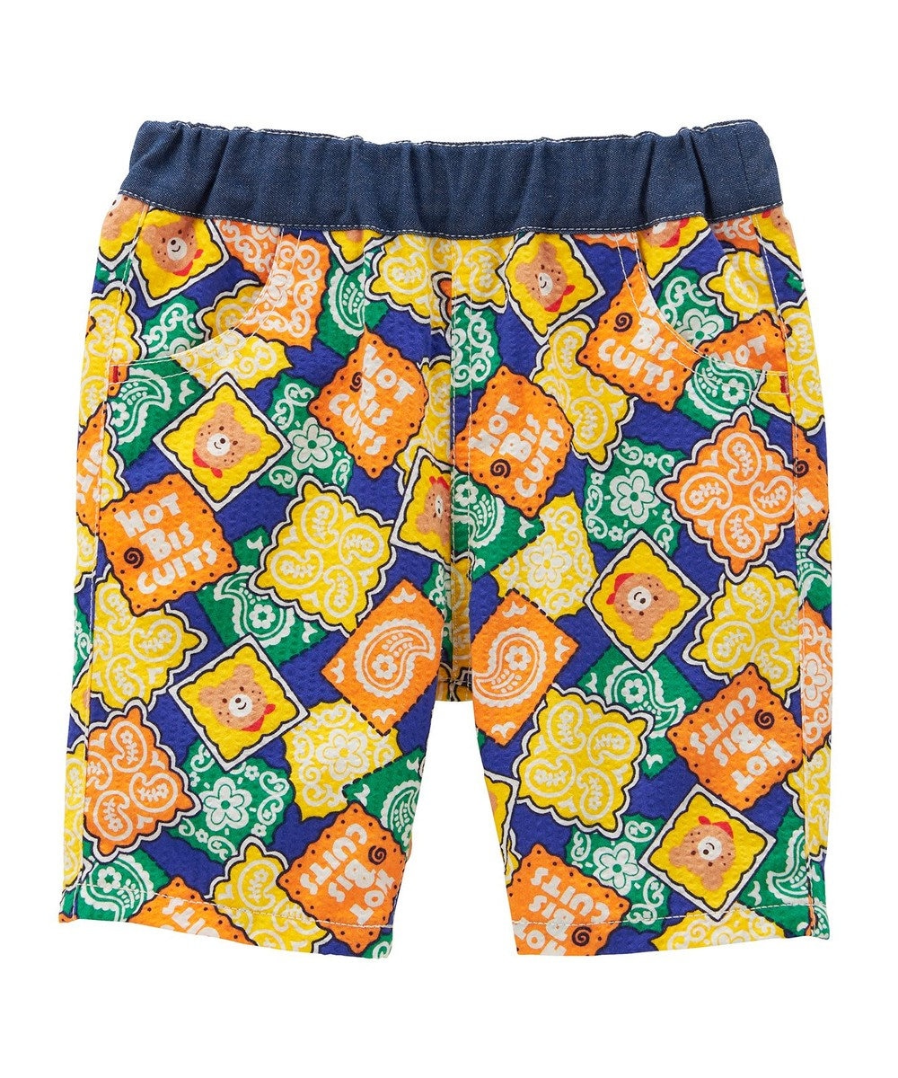 MIKI HOUSE HOT BISCUITS 【80-120cm】 バンダナ柄 6分丈ハーフパンツ 