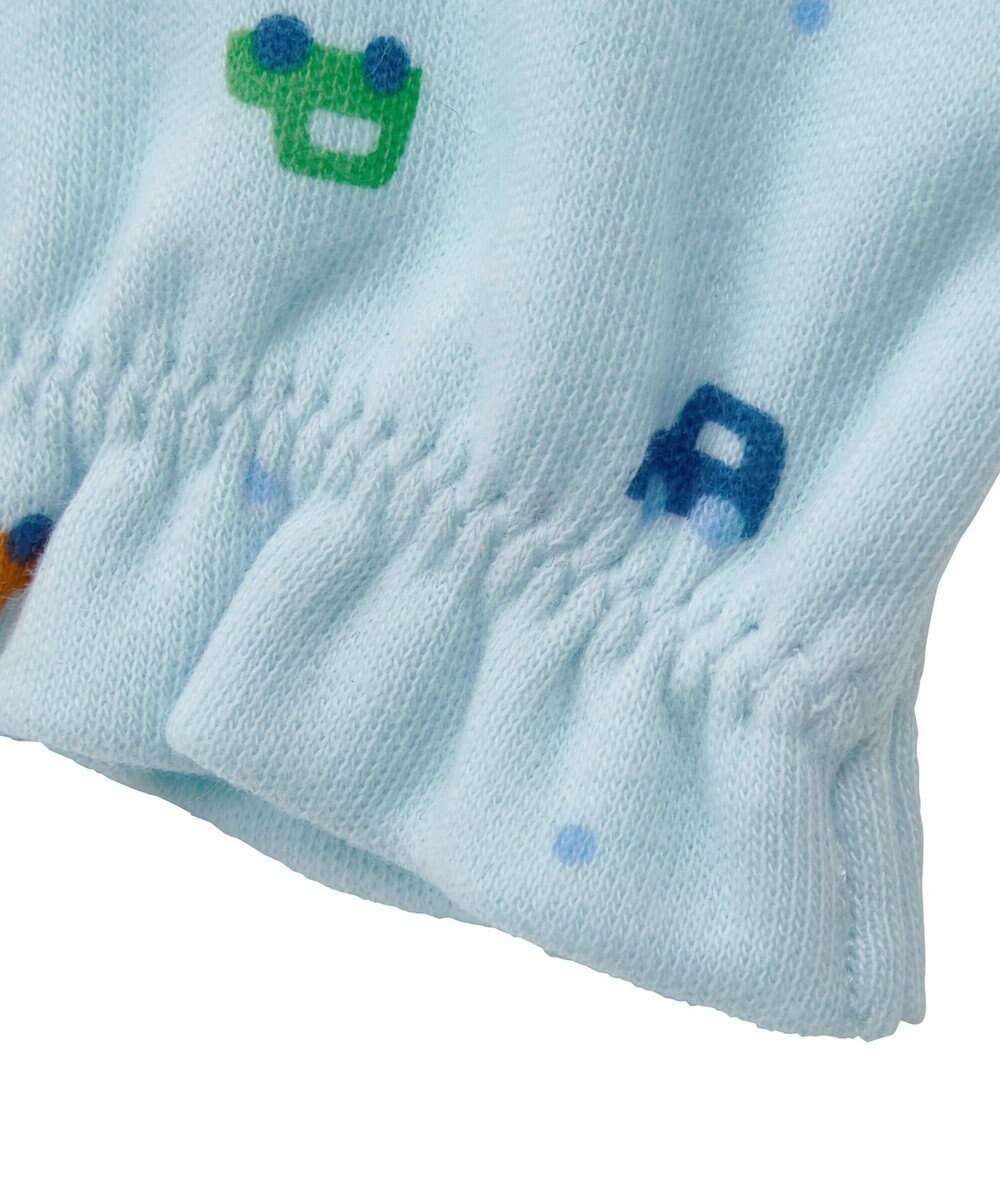 MIKI HOUSE HOT BISCUITS スムース素材総柄ミトン 