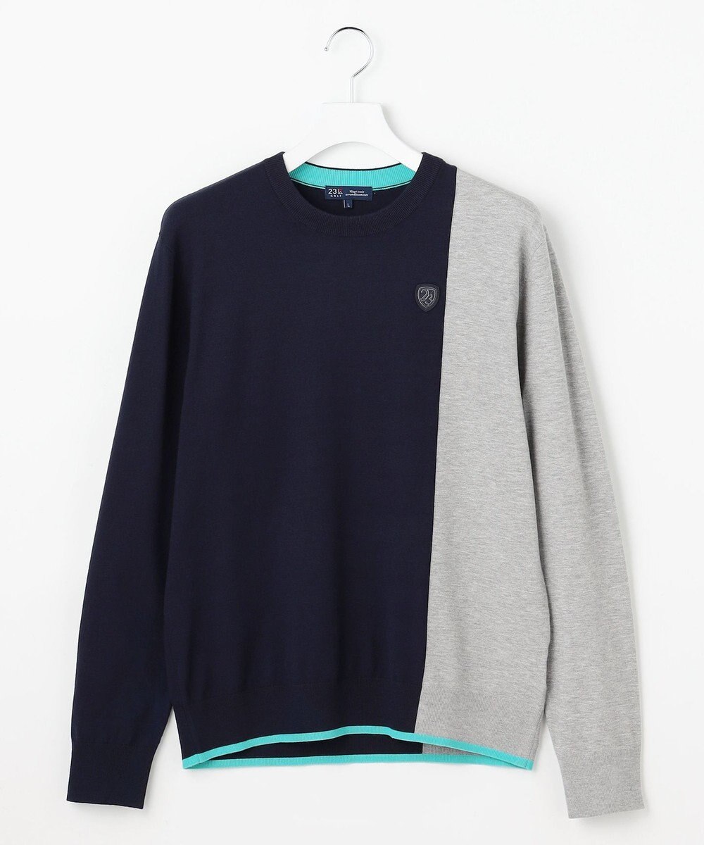 23区GOLF 【MEN】カラーブロックニット 