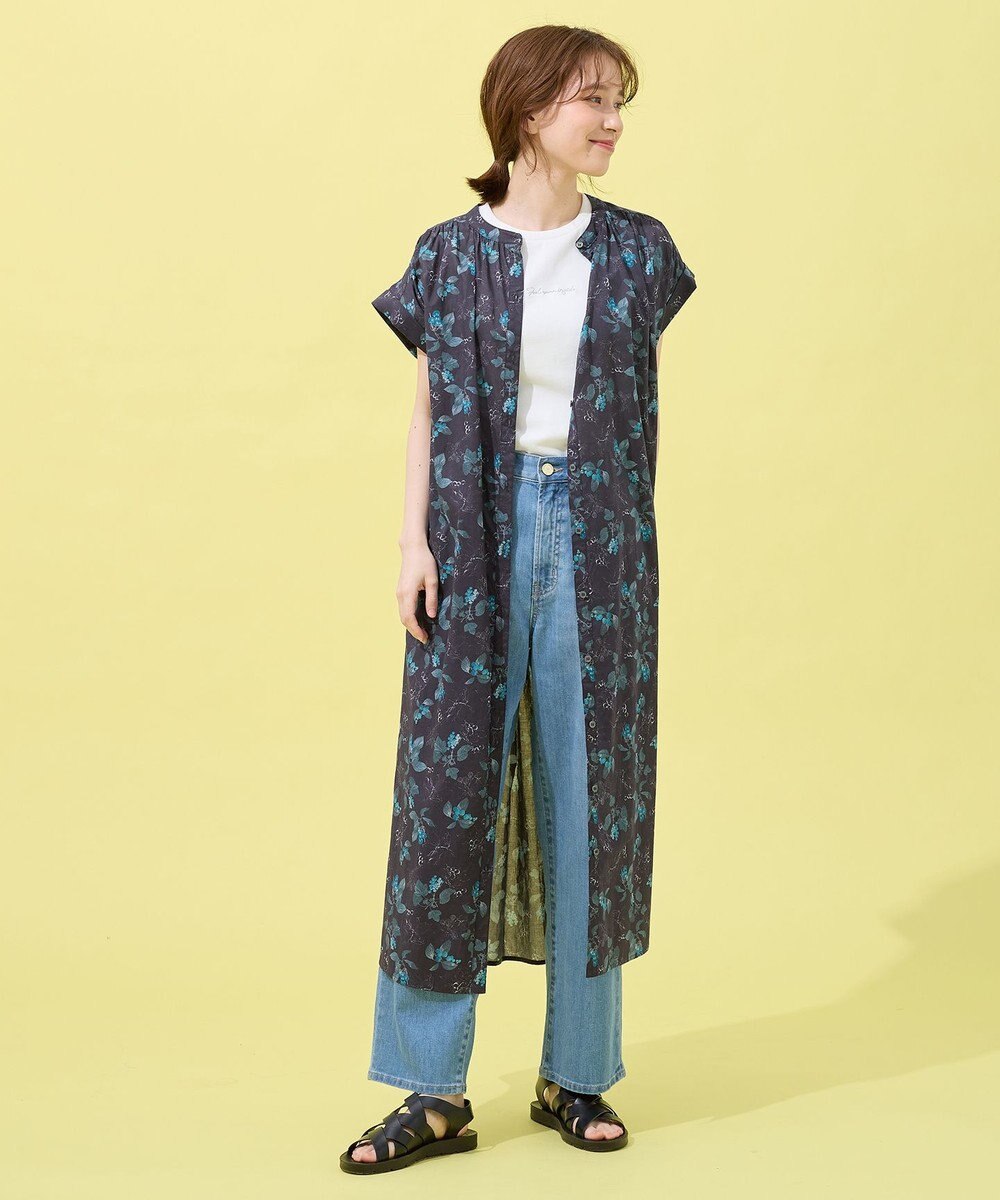 ANY 【手洗い可能】レトロギャザーワンピース 