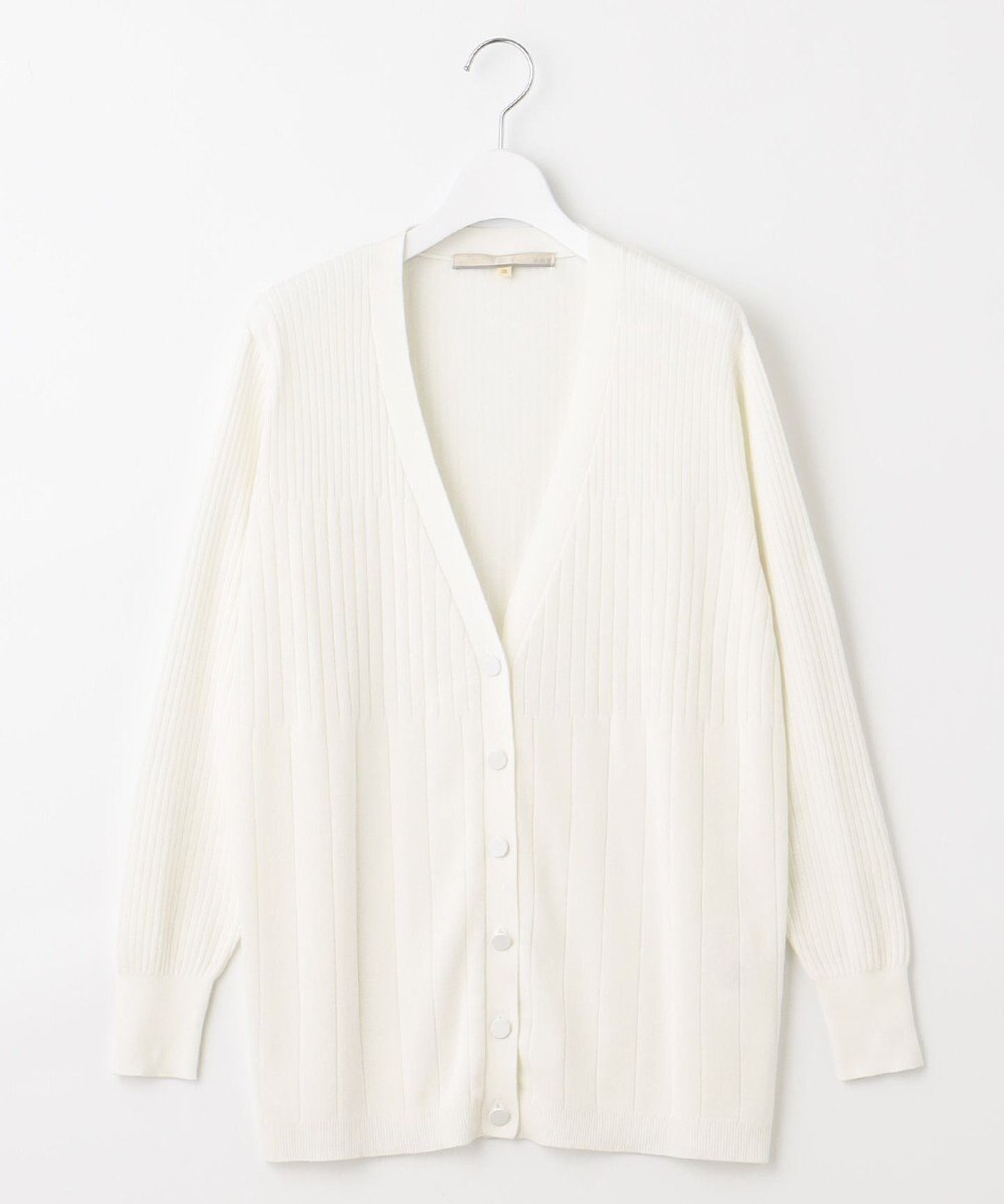 自由区 【洗える・XSサイズあり】ハイツイストコットンアセテート カーディガン 