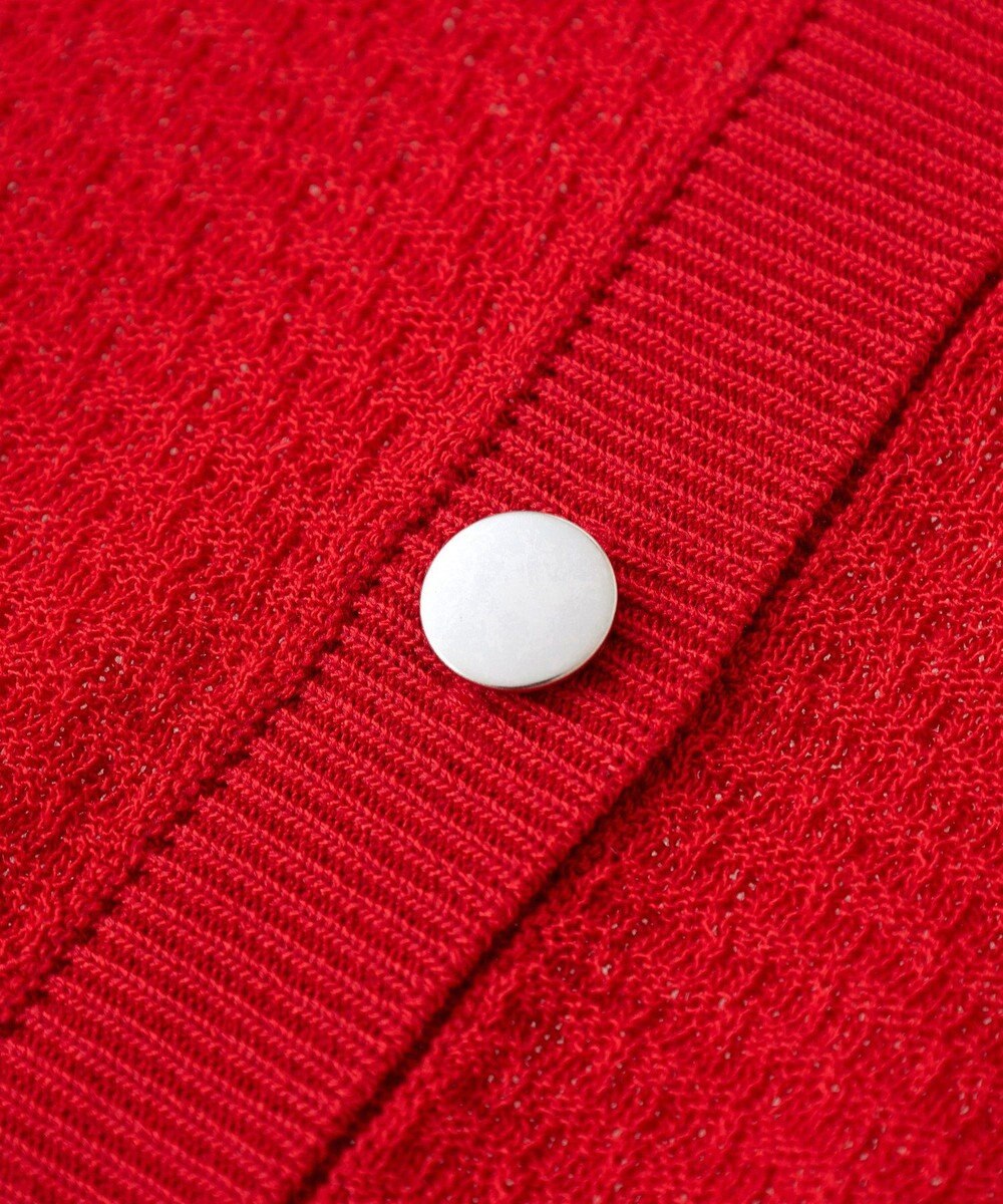 Green Parks スキッパー半袖ニットカーディガン 