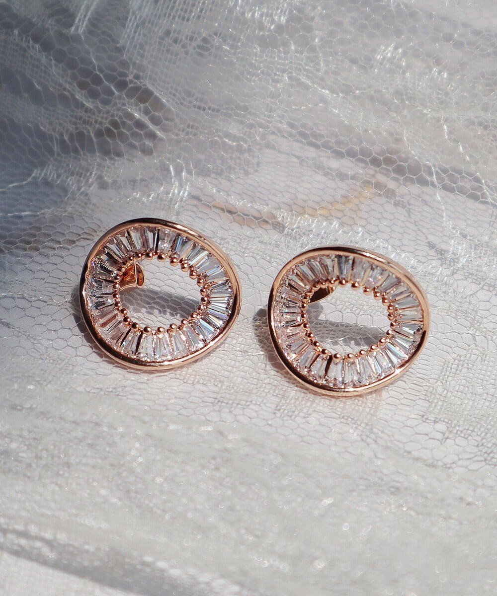 Tiaclasse 【金属アレルギー対応】ウェーブサークルピアス 