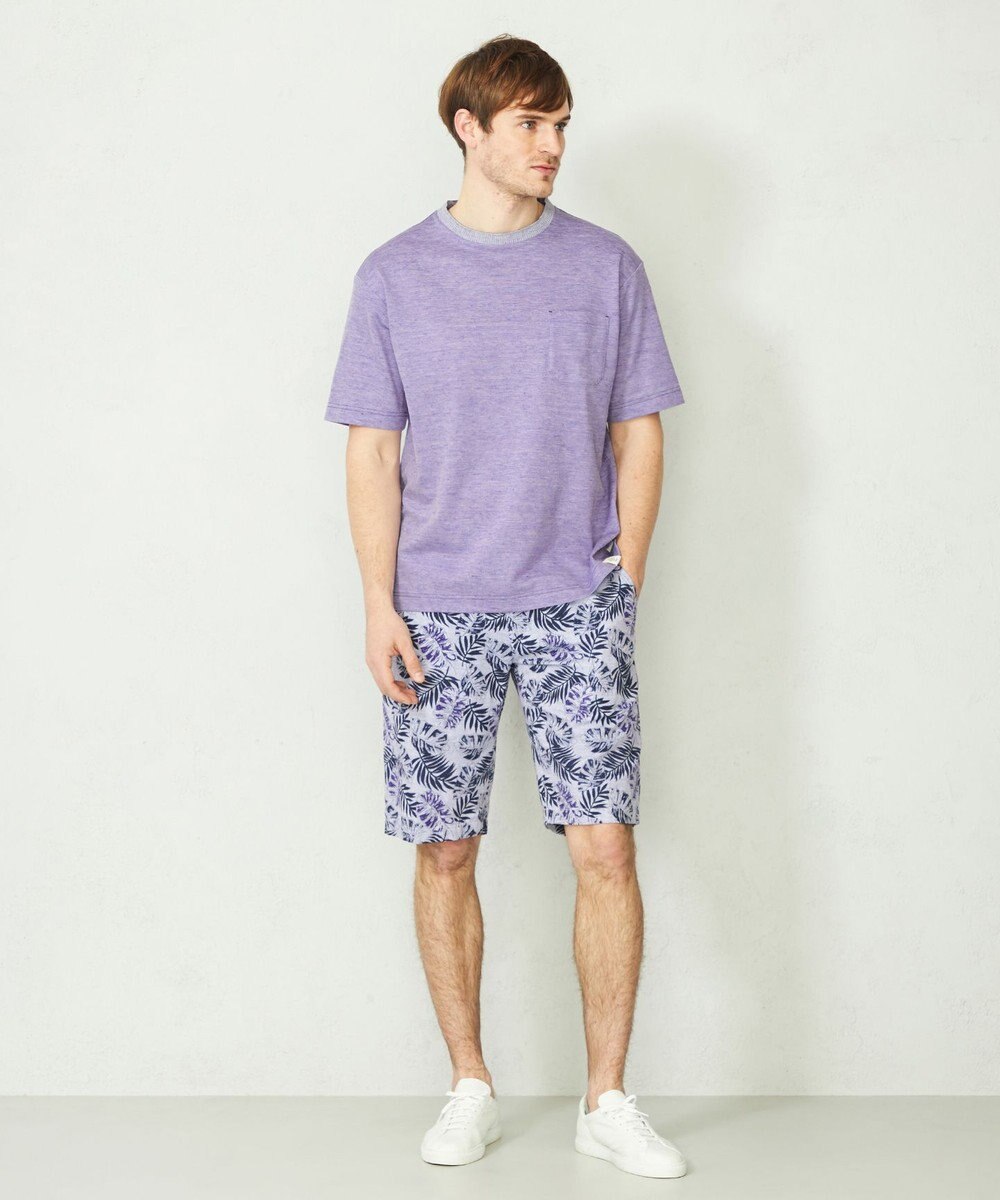 JOSEPH ABBOUD MOUNTAIN 【SPACE／UNISEX】清涼感 リネンハニカム Tシャツ 