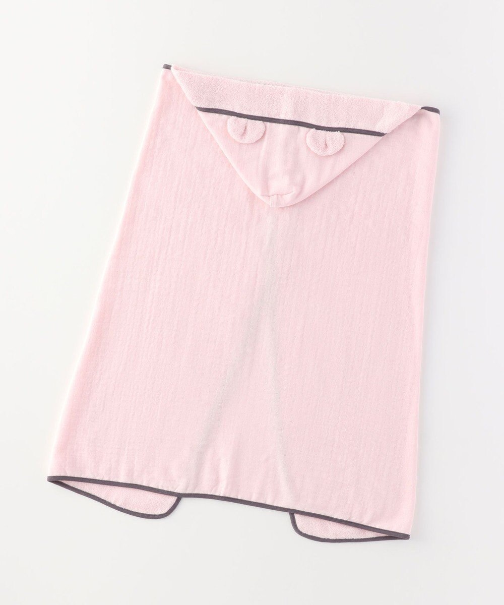 UCHINO マシュマロガーゼ&パイル　フード付バスタオル 