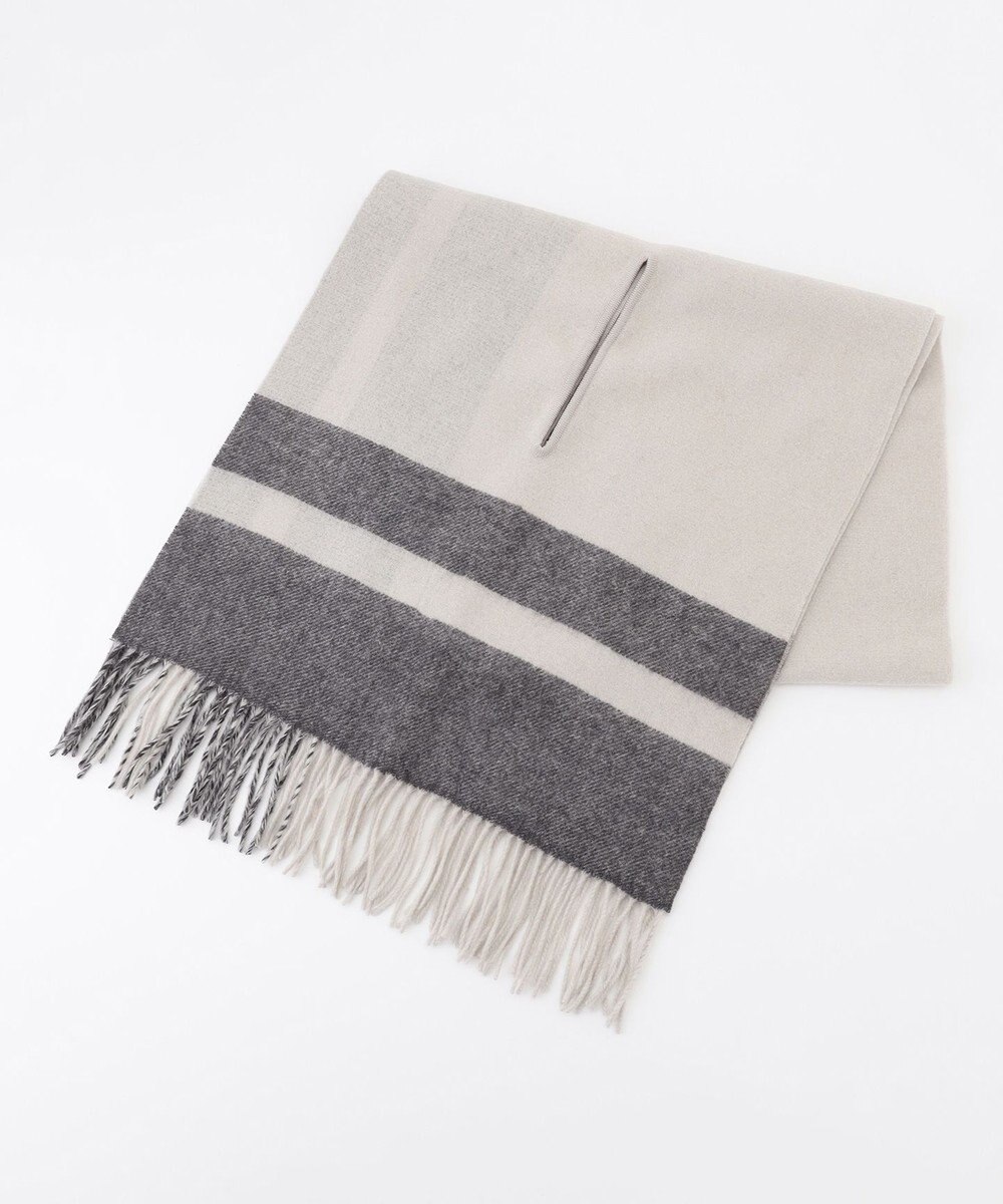 ICB 【リバーシブル可】アイレット 大判ストール 