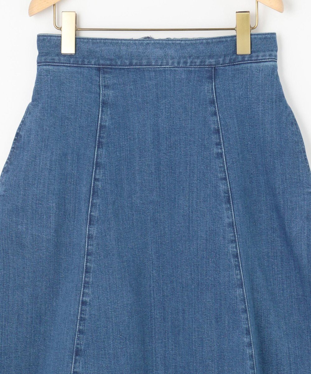 組曲 ライトデニム フレアスカート 