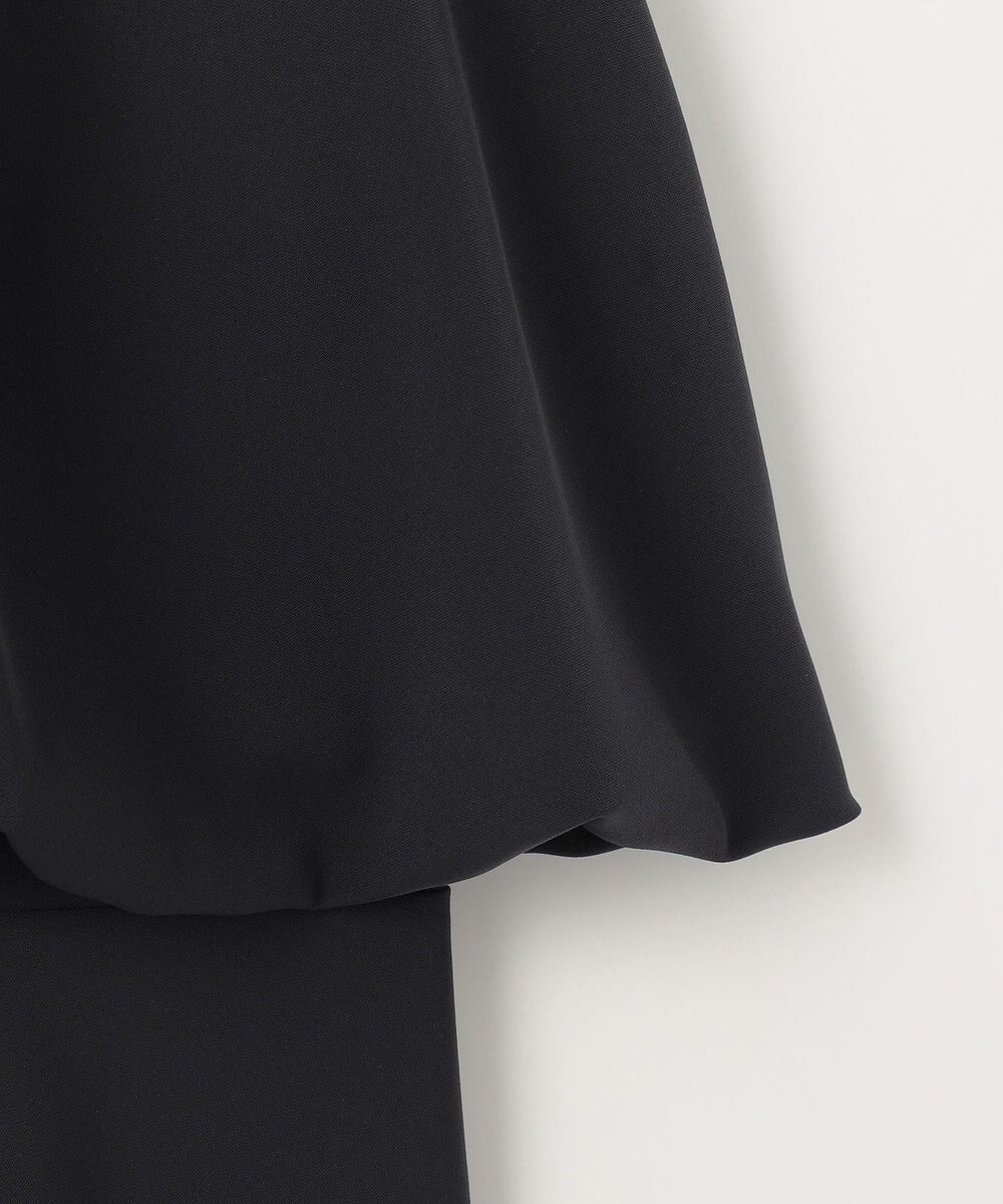 #Newans ＜亀恭子さんコラボ＞取り外し可能ケープ付きペプラムブラウス 