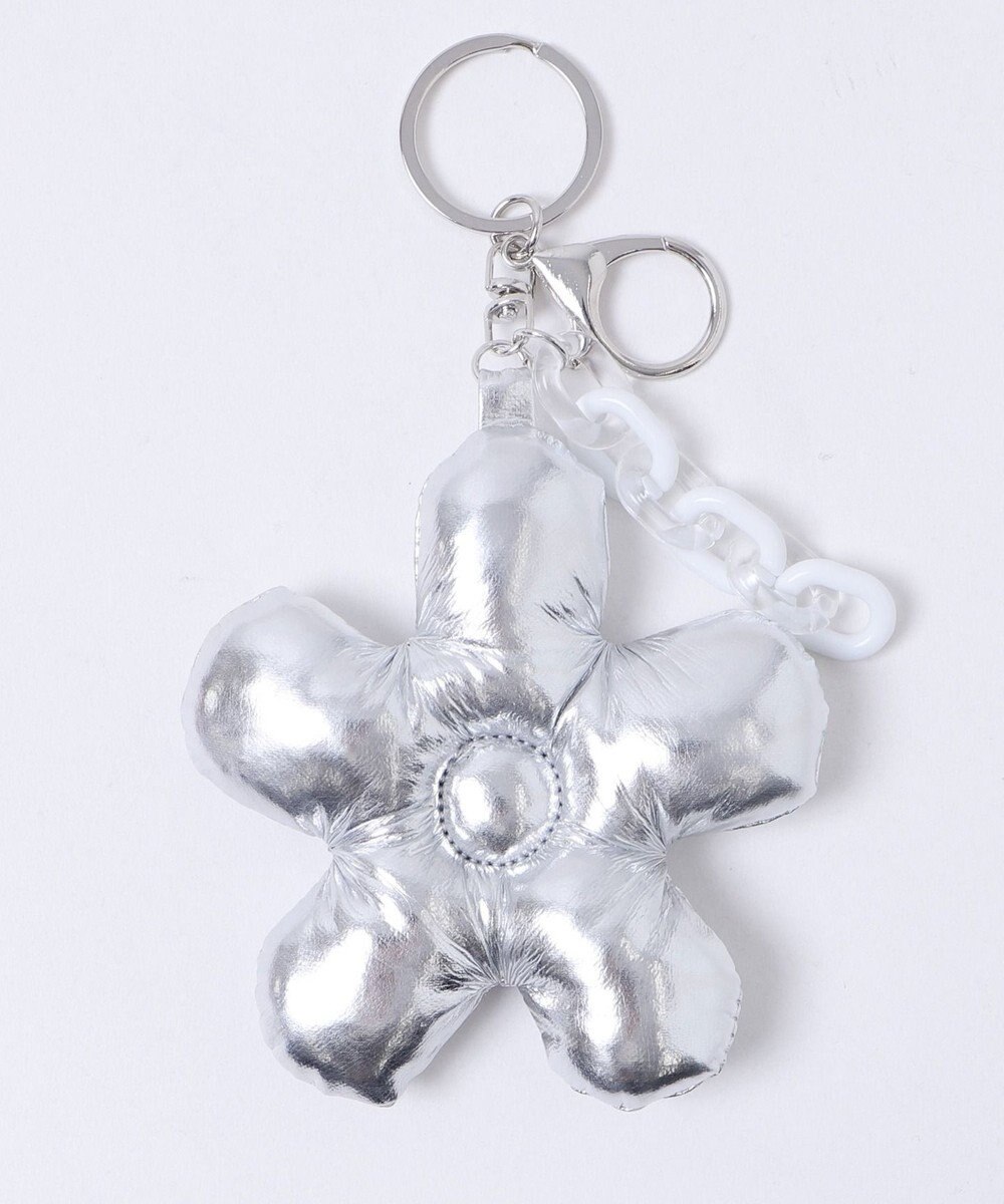 WEGO メタリックフラワークッションキーホルダー 