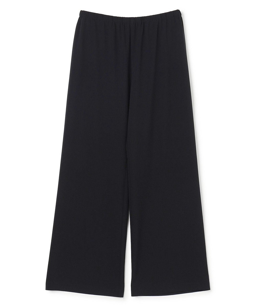 UNFILO L 【ウエストゴム】ライトジョーゼット イージーワイドパンツ 