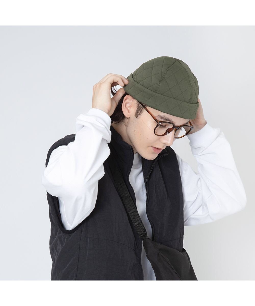 林八百吉商店 un chapeau  キルティングフィッシャーマンキャップ 