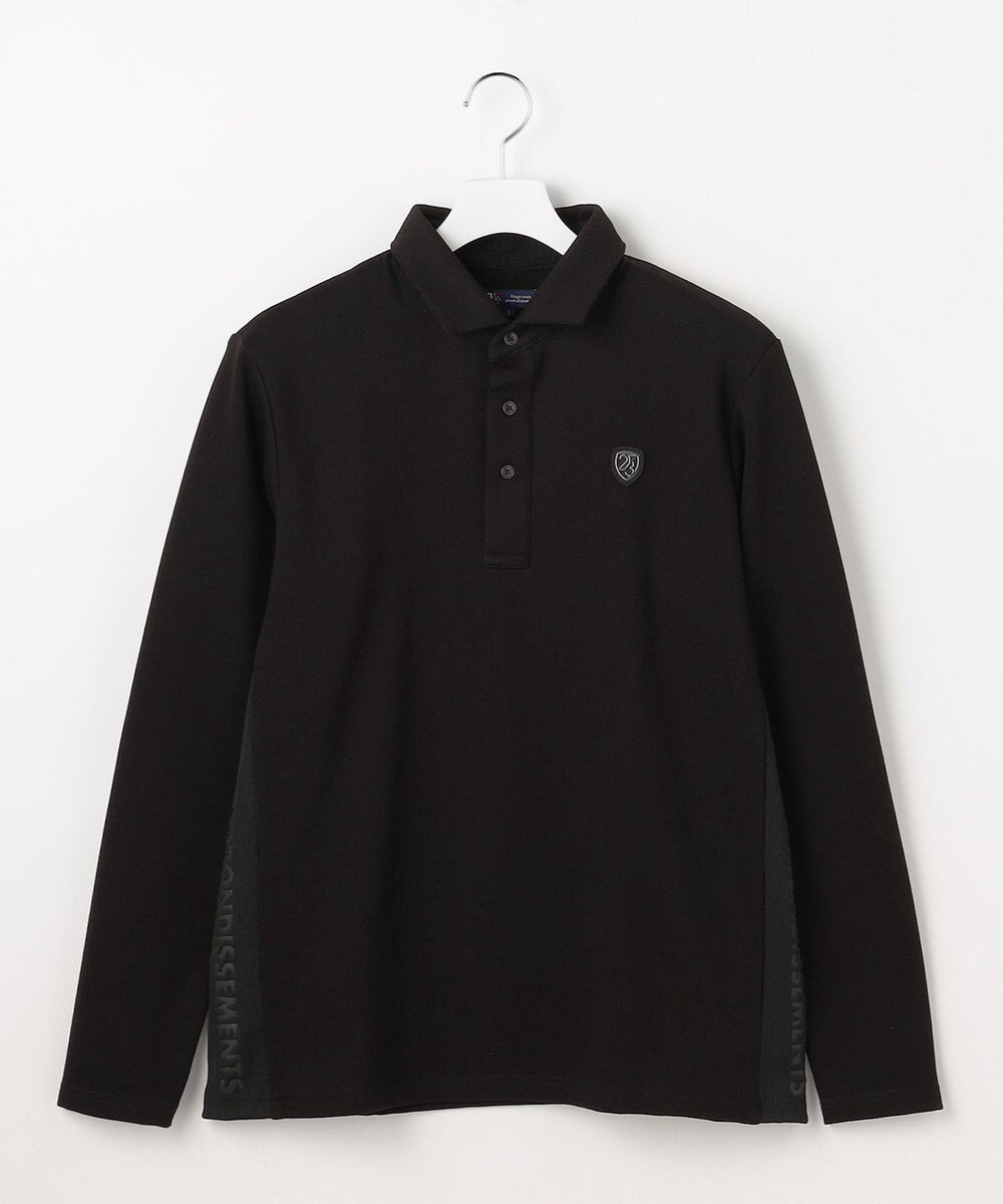 23区GOLF 【MEN】カノコダンボール裏起毛長袖ポロシャツ 