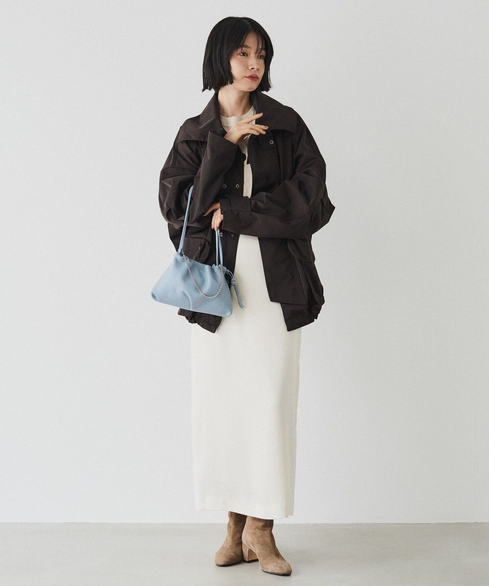 russet レザー巾着ミニショルダーバッグ(CE-1637) 