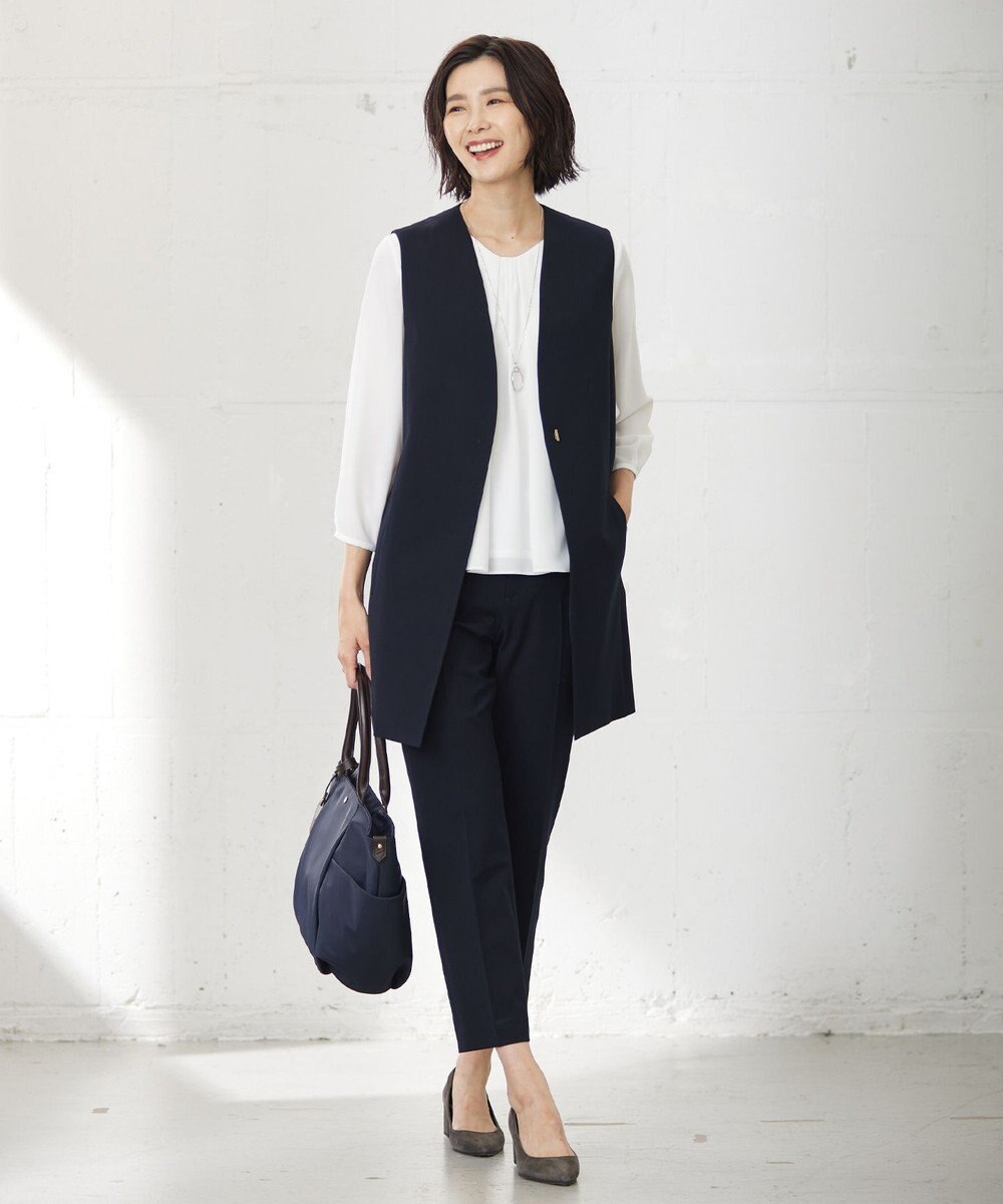 J.PRESS LADIES T/Rアルガンシルク ジレ 