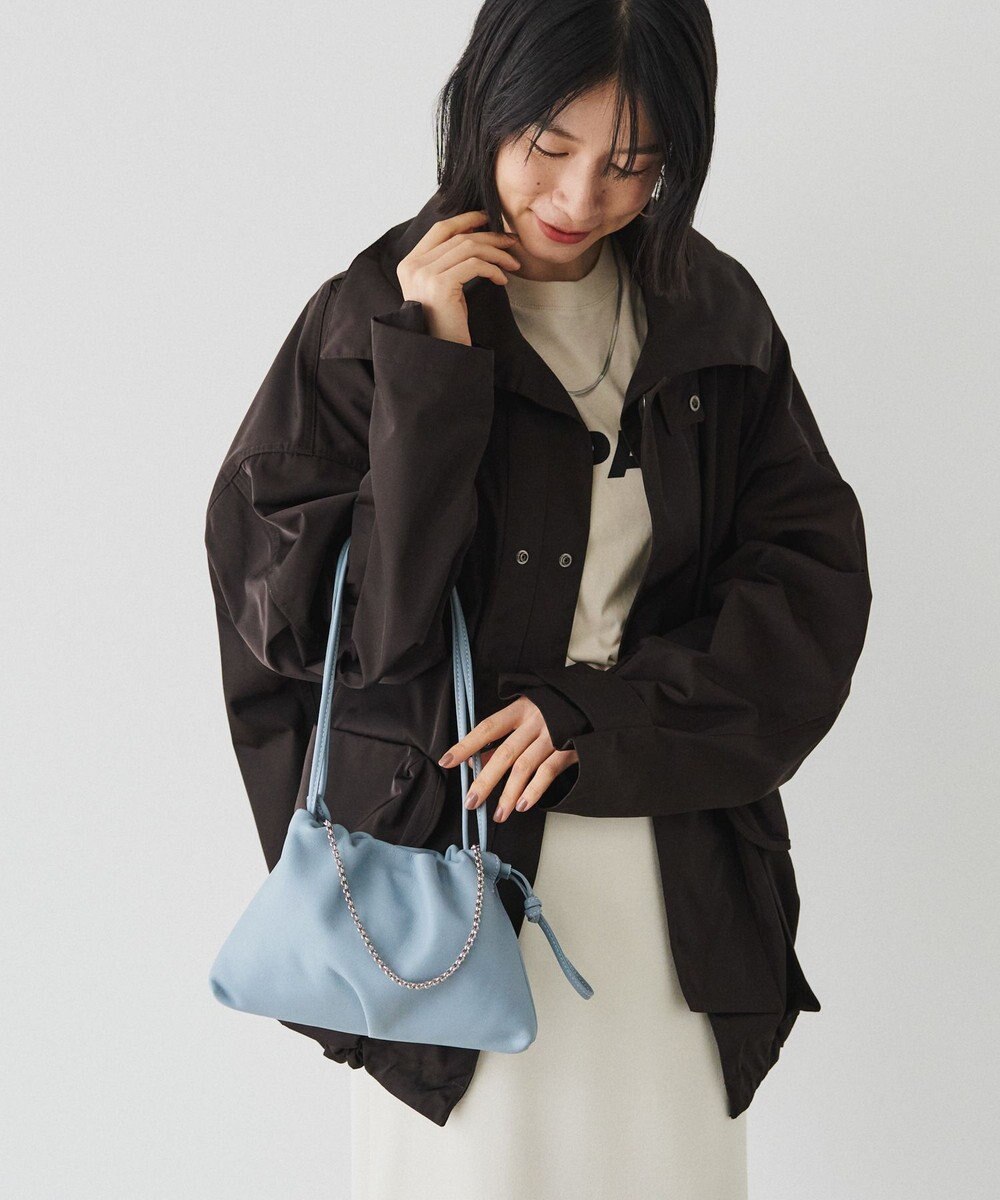 russet レザー巾着ミニショルダーバッグ(CE-1637) 