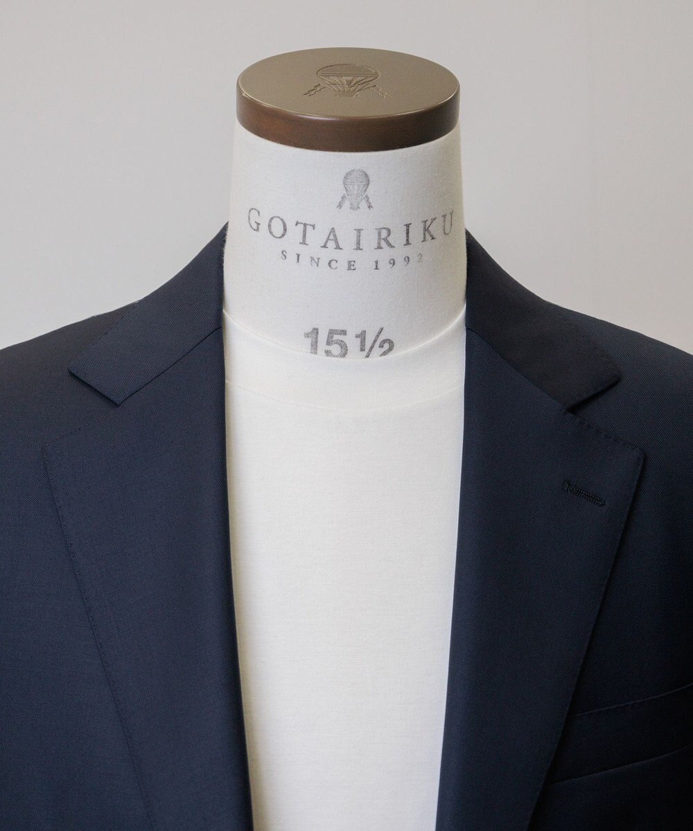 GOTAIRIKU クルーネック以上 モックネック未満【ジャケット専用】カバーネック ドレスTシャツ 