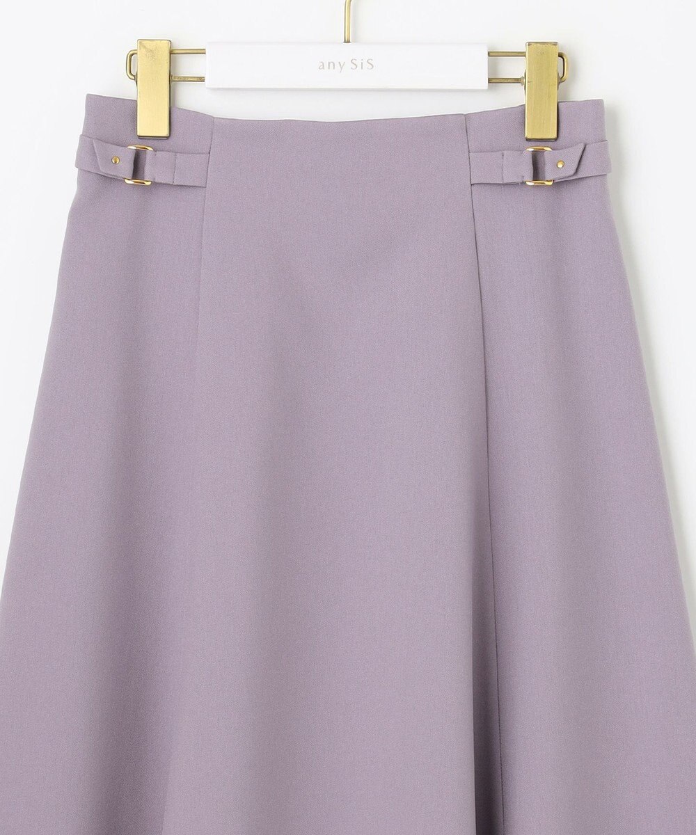 ANY SIS 【洗える】サイドバックルライト スカート 