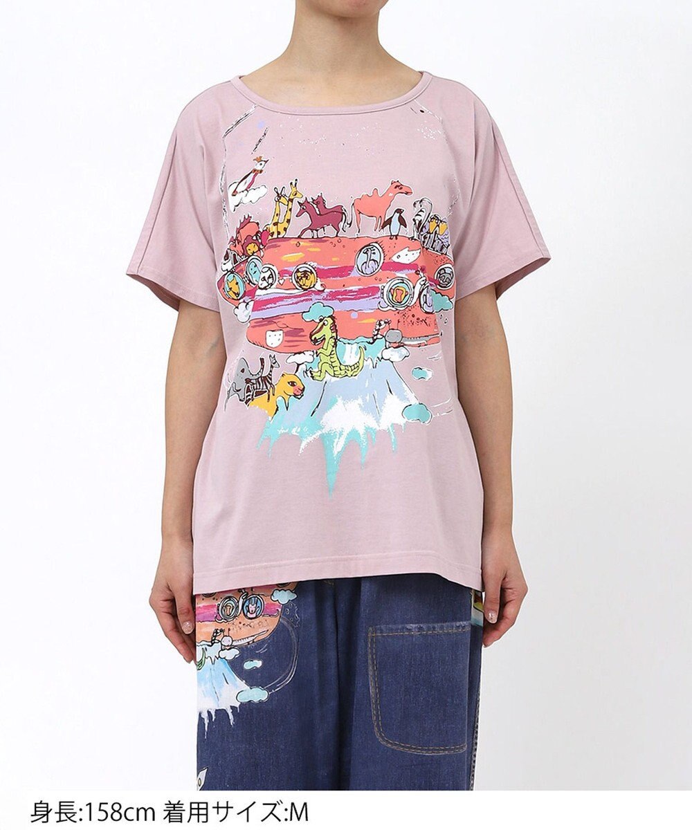 tsumori chisato SLEEP ツモリチサト トップス ルームウエア 4分袖 綿100%(本体) 天竺素材 レディース UTT147 /ワコール 