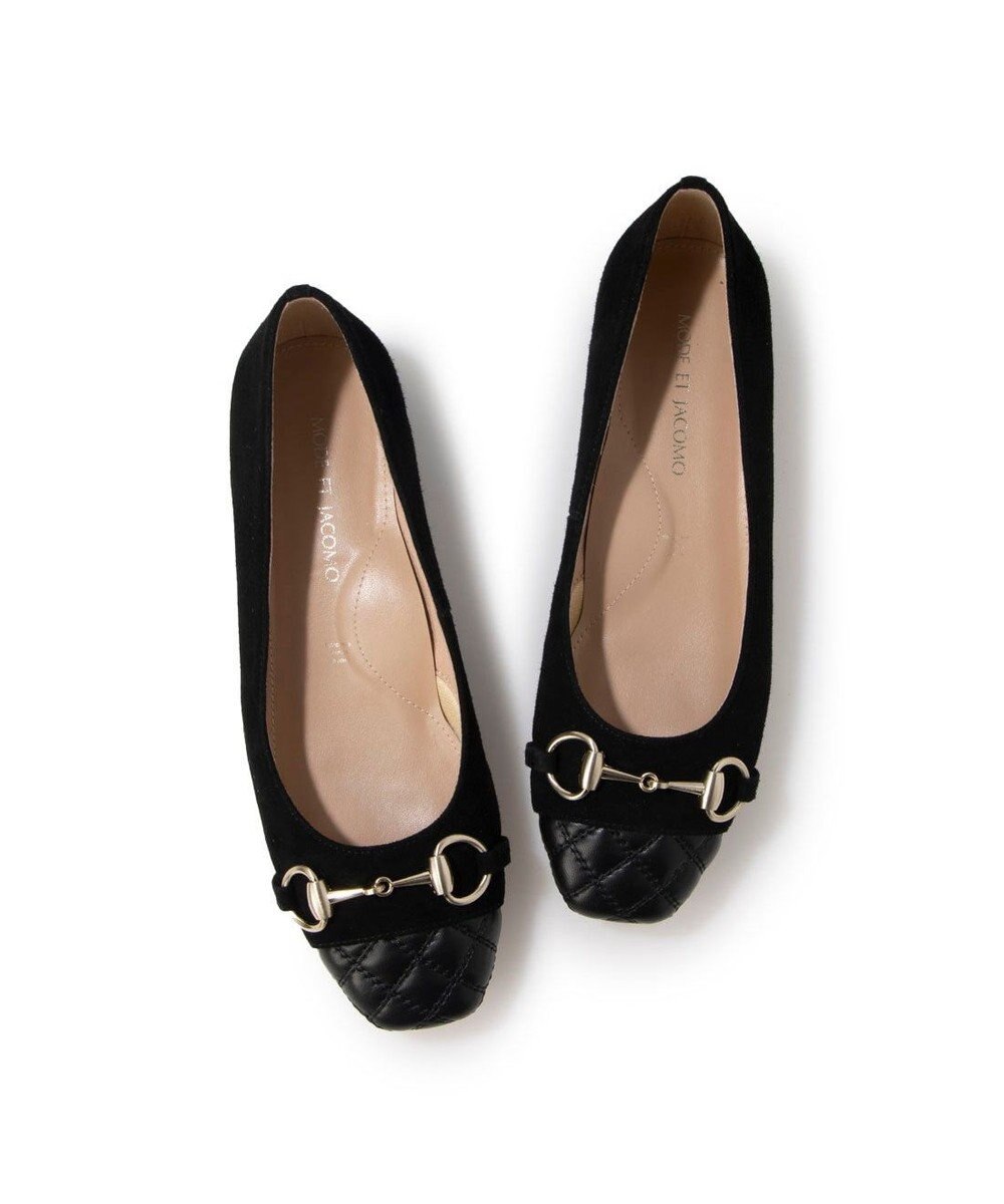 MODE ET JACOMO <MODE ET JACOMO>スクエアビットフラットパンプス 