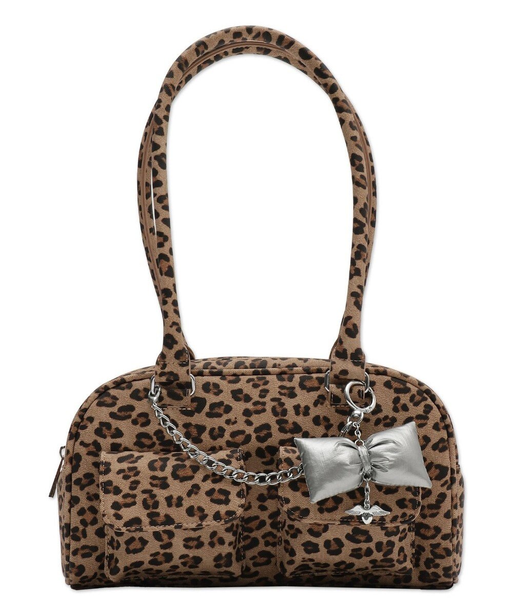 WEGO チャーム付きチェーンボストンバッグ 