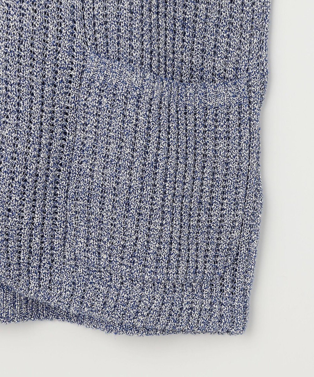 JOSEPH ABBOUD 【エコ素材和紙使用・日本素材】和紙杢メッシュクルーネック ニットジャケット 