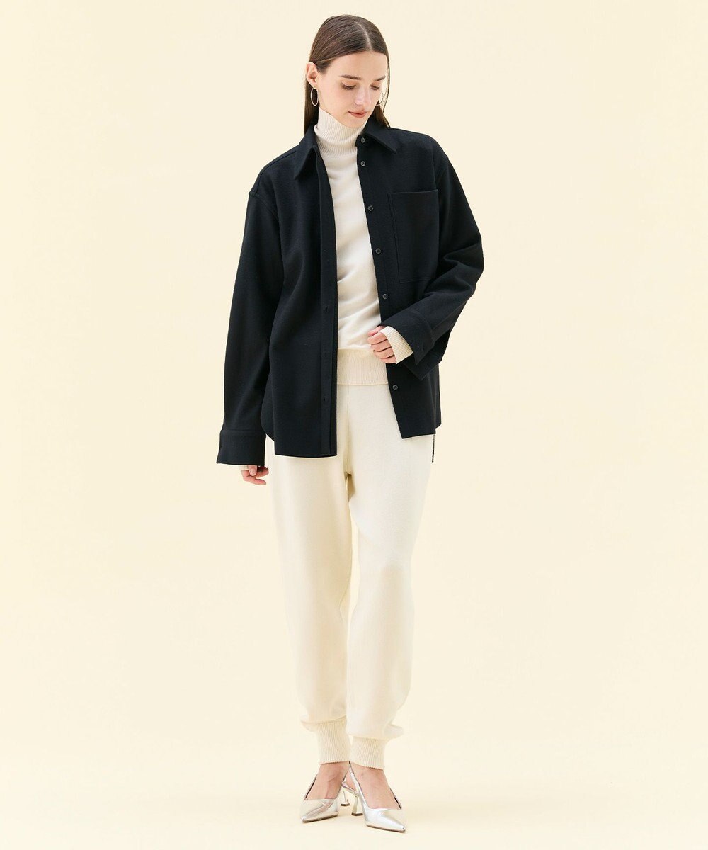 BEIGE， MONTAIGNE / ウールオーバーサイズシャツ 